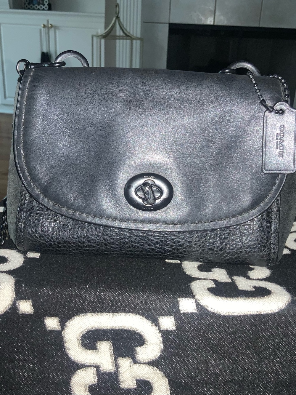 Coach Black Leather crossbody